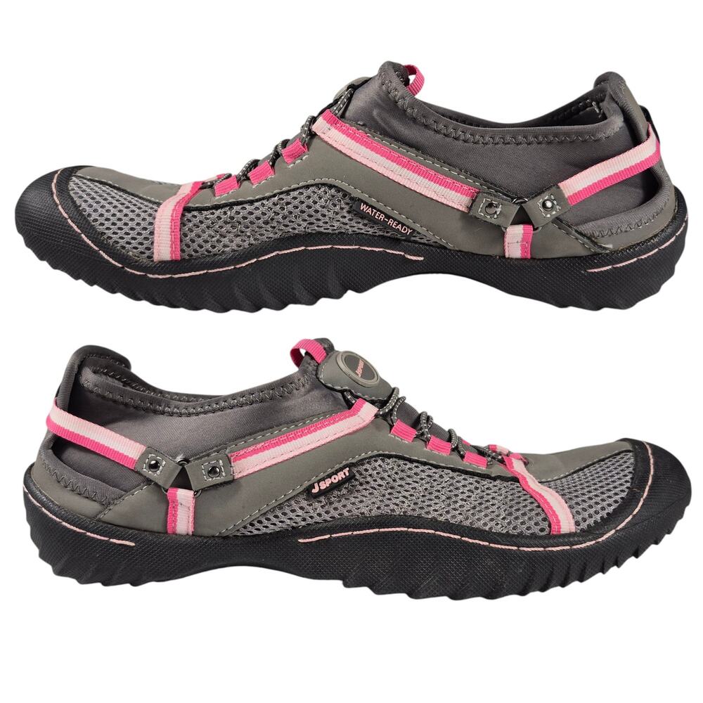 JBU by Jambu Gray Pink Tahoe Water Ready Shoes Sneakers Women's 9 M